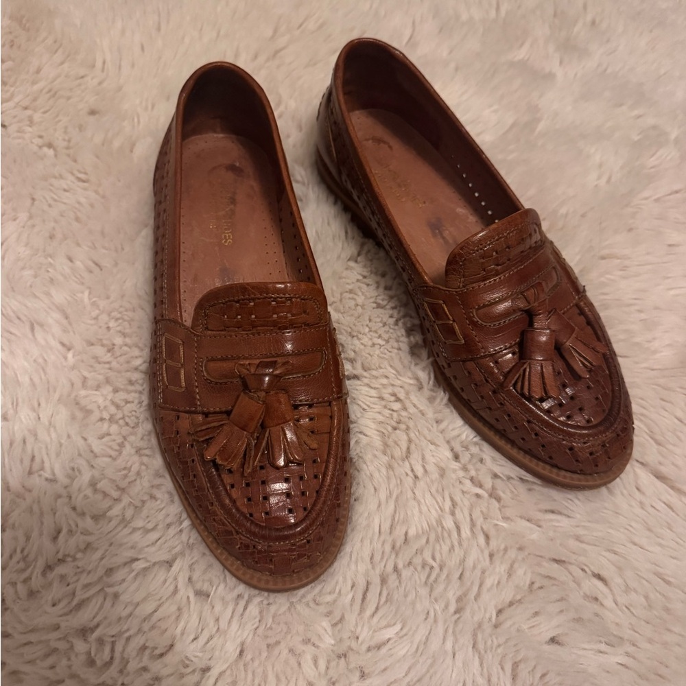 Vintage Brown Tassel Loafers